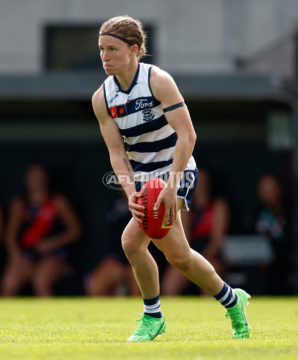 AFLW 2024 Practice Match - Essendon v Geelong - A-53064274