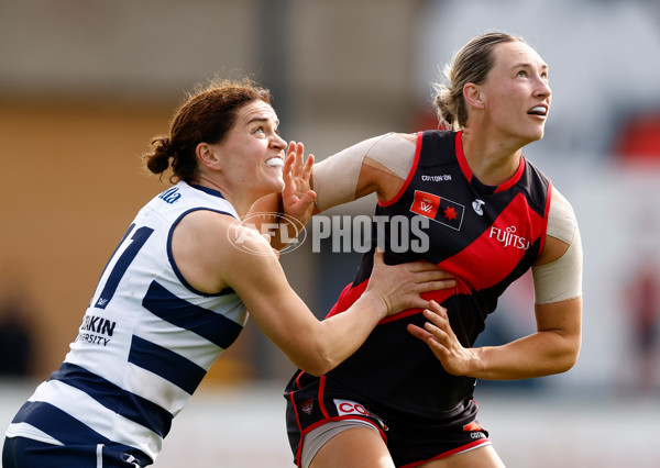 AFLW 2024 Practice Match - Essendon v Geelong - A-53064275