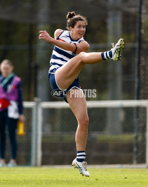 AFLW 2024 Practice Match - Essendon v Geelong - A-53066422