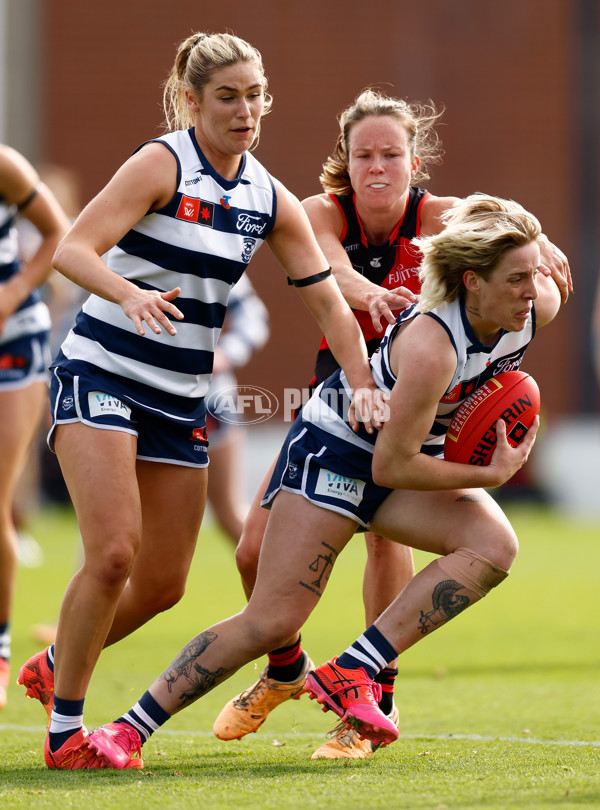 AFLW 2024 Practice Match - Essendon v Geelong - A-53066424