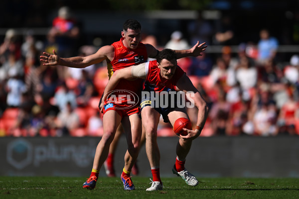 AFL 2024 Round 23 - Gold Coast v Melbourne - A-53066433