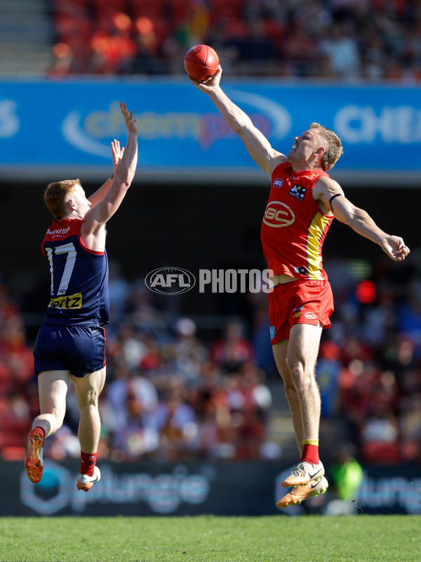 AFL 2024 Round 23 - Gold Coast v Melbourne - A-53066475