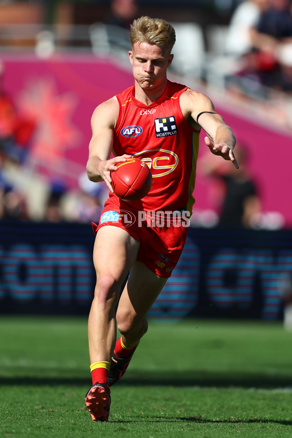 AFL 2024 Round 23 - Gold Coast v Melbourne - A-53067425