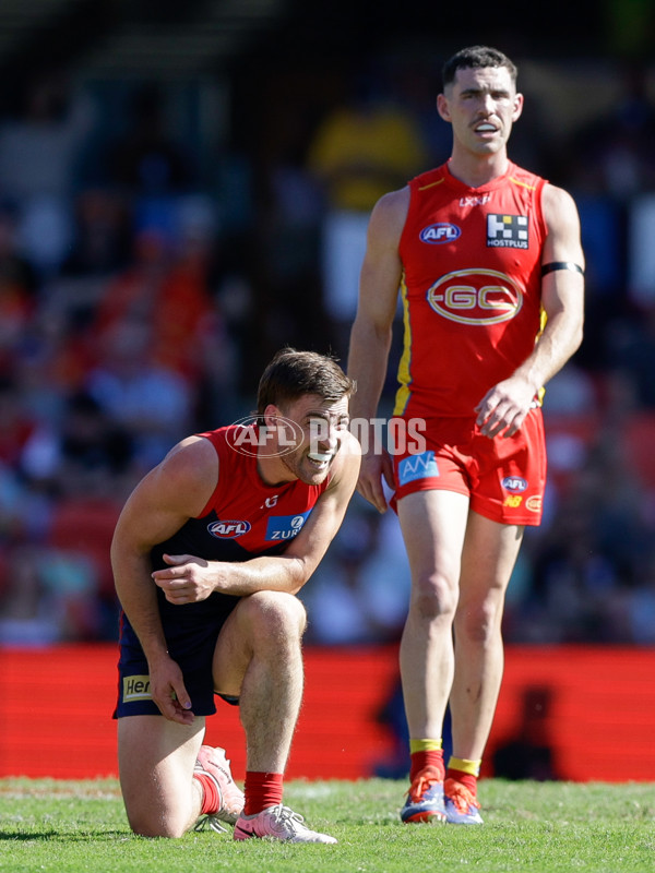 AFL 2024 Round 23 - Gold Coast v Melbourne - A-53067449