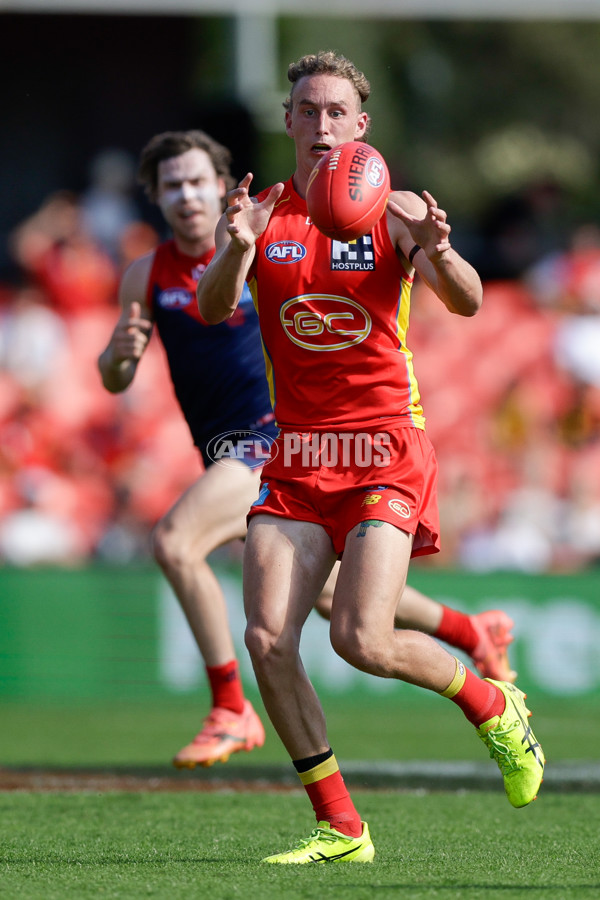 AFL 2024 Round 23 - Gold Coast v Melbourne - A-53067450