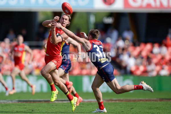 AFL 2024 Round 23 - Gold Coast v Melbourne - A-53067453