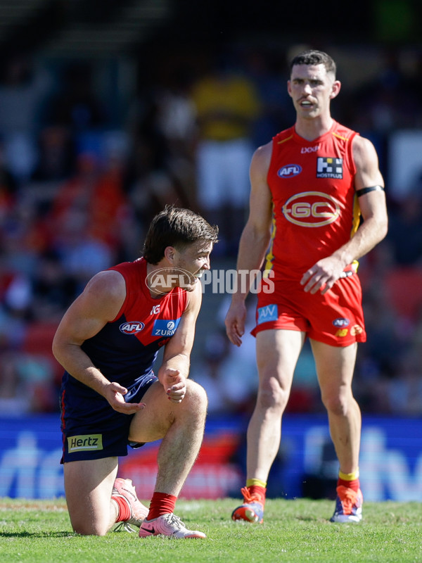 AFL 2024 Round 23 - Gold Coast v Melbourne - A-53067454