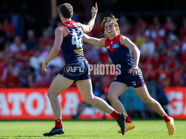 AFL 2024 Round 23 - Gold Coast v Melbourne - A-53067455