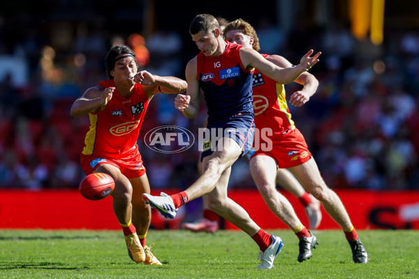 AFL 2024 Round 23 - Gold Coast v Melbourne - A-53067509