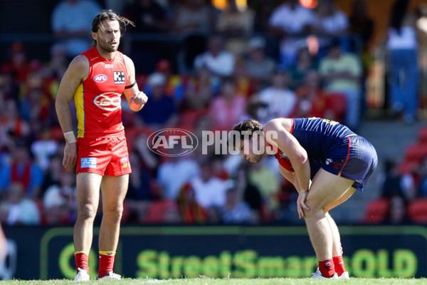 AFL 2024 Round 23 - Gold Coast v Melbourne - A-53069150