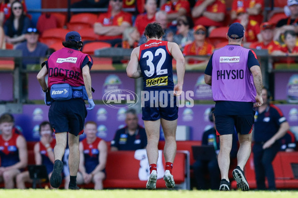 AFL 2024 Round 23 - Gold Coast v Melbourne - A-53069152