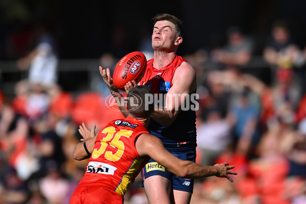 AFL 2024 Round 23 - Gold Coast v Melbourne - A-53069173