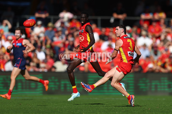 AFL 2024 Round 23 - Gold Coast v Melbourne - A-53072495