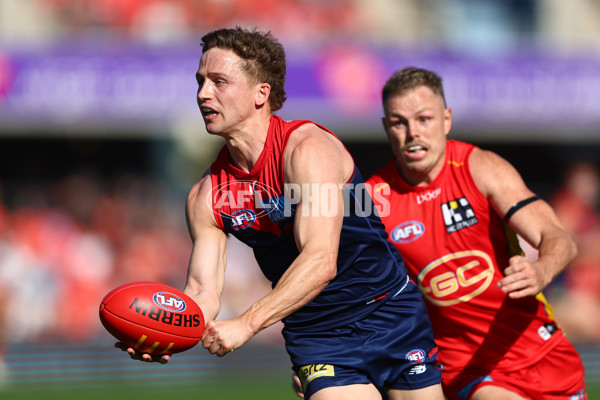 AFL 2024 Round 23 - Gold Coast v Melbourne - A-53072502