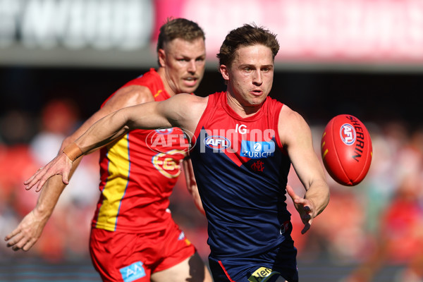 AFL 2024 Round 23 - Gold Coast v Melbourne - A-53072503