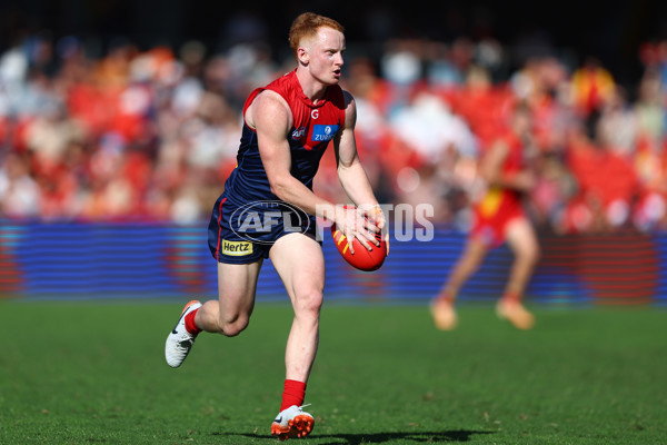 AFL 2024 Round 23 - Gold Coast v Melbourne - A-53072676