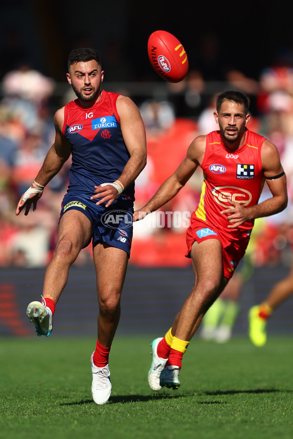 AFL 2024 Round 23 - Gold Coast v Melbourne - A-53072695