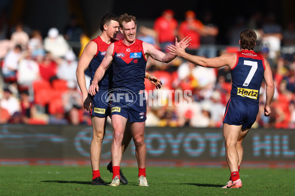 AFL 2024 Round 23 - Gold Coast v Melbourne - A-53075031