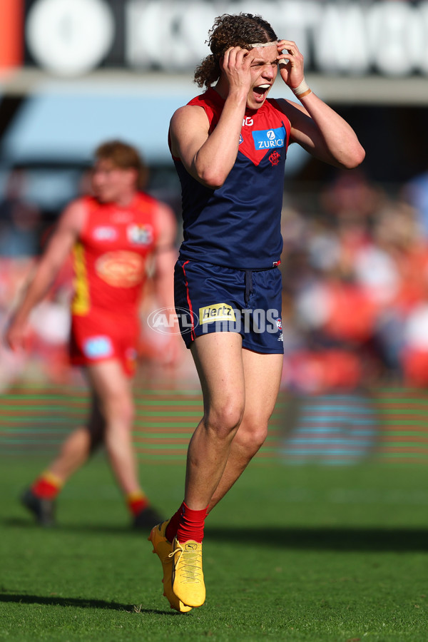 AFL 2024 Round 23 - Gold Coast v Melbourne - A-53075035