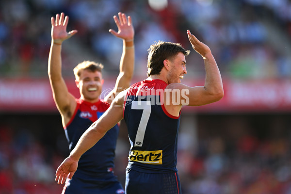 AFL 2024 Round 23 - Gold Coast v Melbourne - A-53075091