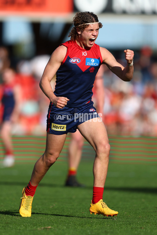 AFL 2024 Round 23 - Gold Coast v Melbourne - A-53075722