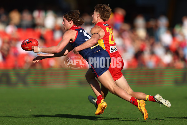 AFL 2024 Round 23 - Gold Coast v Melbourne - A-53075735