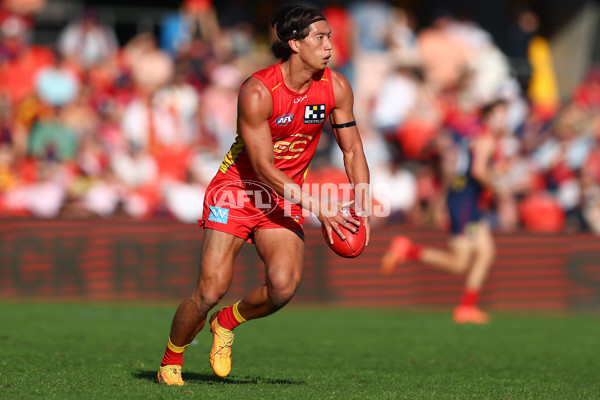 AFL 2024 Round 23 - Gold Coast v Melbourne - A-53075745