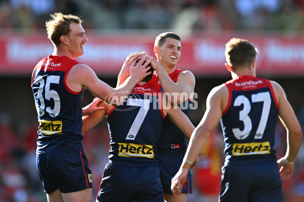 AFL 2024 Round 23 - Gold Coast v Melbourne - A-53075779