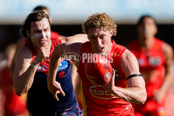 AFL 2024 Round 23 - Gold Coast v Melbourne - A-53075799