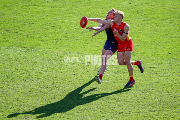 AFL 2024 Round 23 - Gold Coast v Melbourne - A-53078246