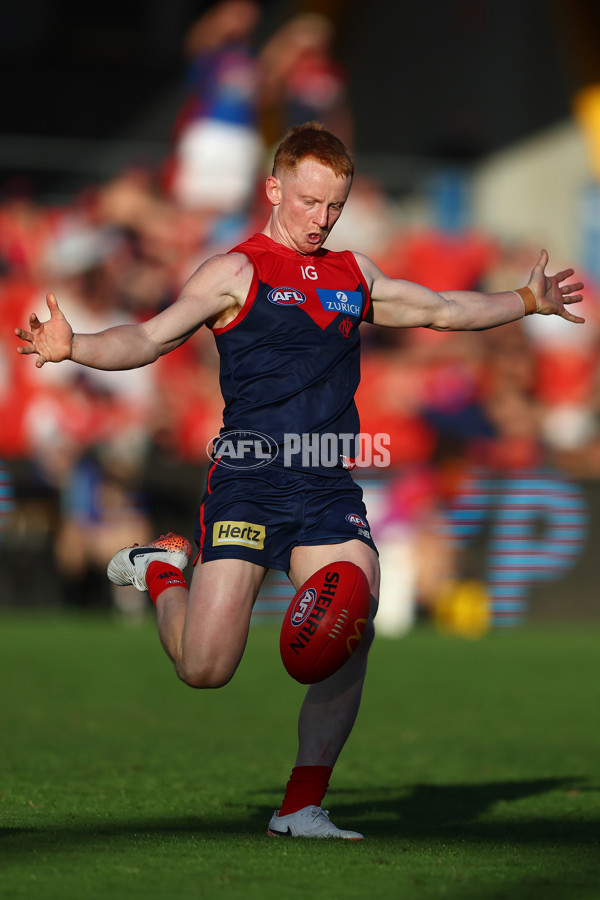 AFL 2024 Round 23 - Gold Coast v Melbourne - A-53078264