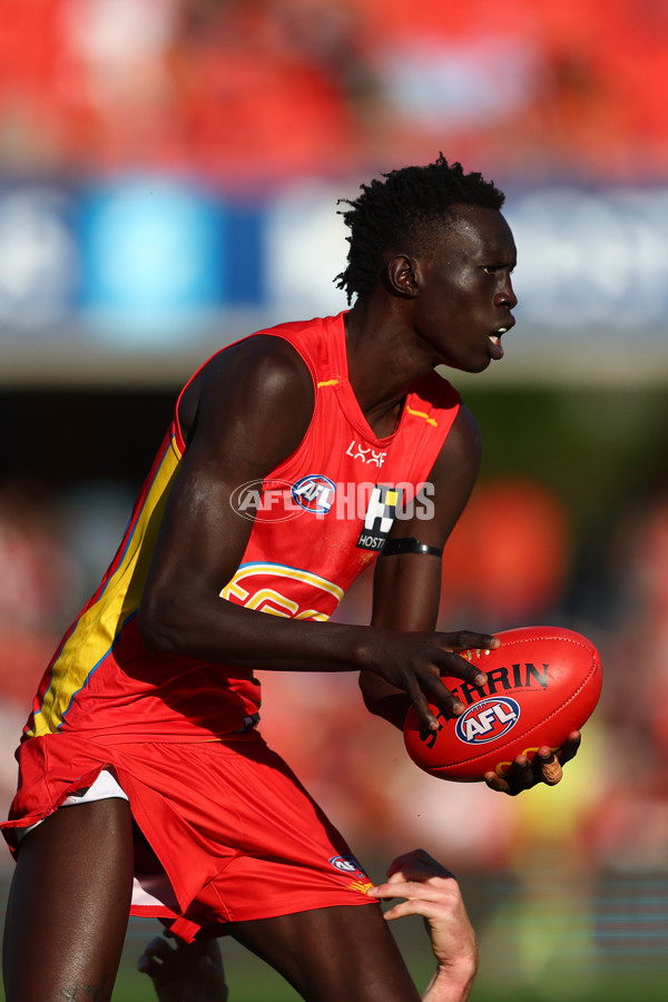 AFL 2024 Round 23 - Gold Coast v Melbourne - A-53078667