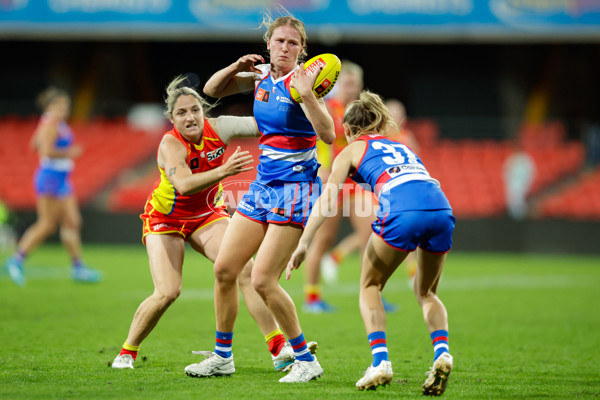 AFLW 2024 Practice Match - Gold Coast v Western Bulldogs - A-53086150