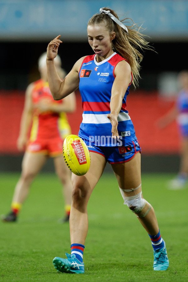 AFLW 2024 Practice Match - Gold Coast v Western Bulldogs - A-53088508