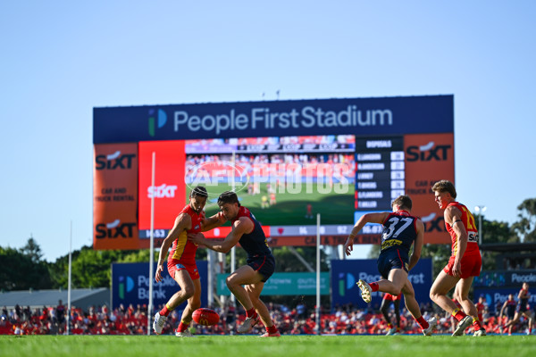 AFL 2024 Round 23 - Gold Coast v Melbourne - A-53101907