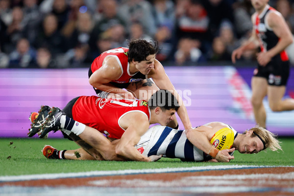 AFL 2024 Round 23 - St Kilda v Geelong - A-53103626