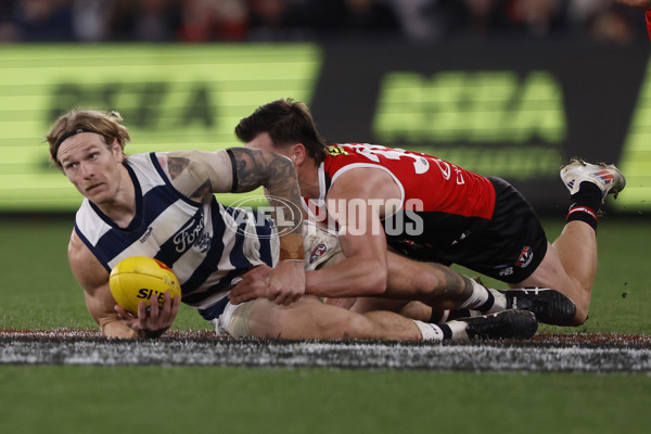 AFL 2024 Round 23 - St Kilda v Geelong - A-53107136