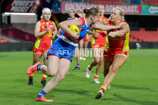 AFLW 2024 Practice Match - Gold Coast v Western Bulldogs - A-53114035