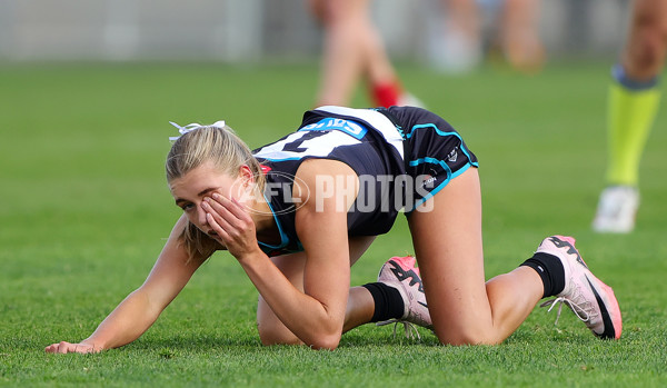 AFLW 2024 Practice Match - Port Adelaide v Melbourne - A-53114048