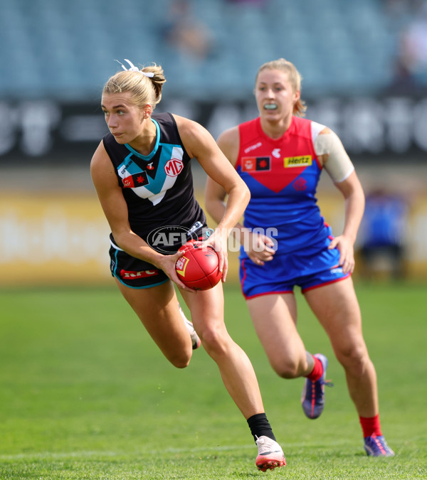 AFLW 2024 Practice Match - Port Adelaide v Melbourne - A-53114075