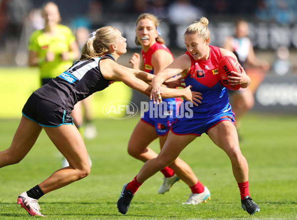 AFLW 2024 Practice Match - Port Adelaide v Melbourne - A-53115092