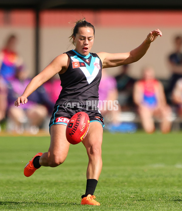 AFLW 2024 Practice Match - Port Adelaide v Melbourne - A-53115094