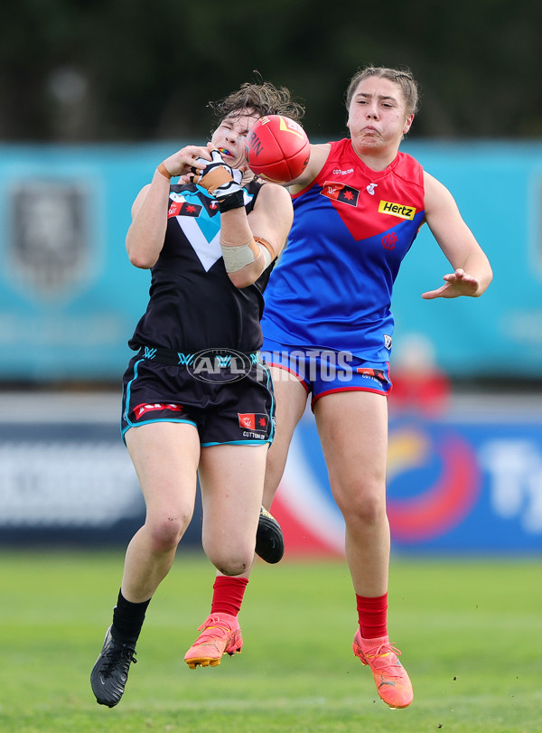 AFLW 2024 Practice Match - Port Adelaide v Melbourne - A-53115120