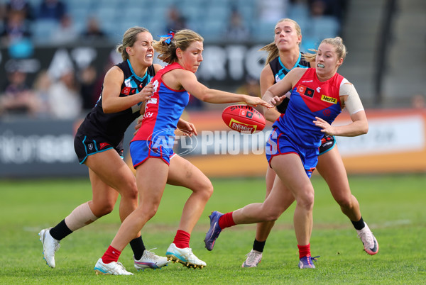 AFLW 2024 Practice Match - Port Adelaide v Melbourne - A-53115135