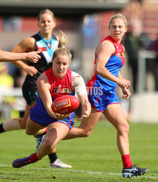 AFLW 2024 Practice Match - Port Adelaide v Melbourne - A-53115137