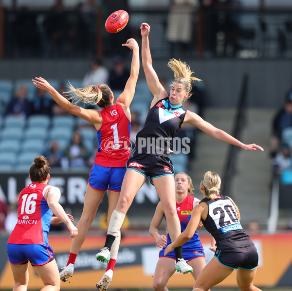 AFLW 2024 Practice Match - Port Adelaide v Melbourne - A-53115138