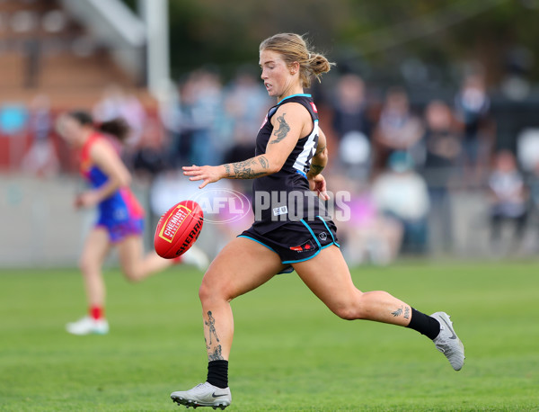 AFLW 2024 Practice Match - Port Adelaide v Melbourne - A-53115141