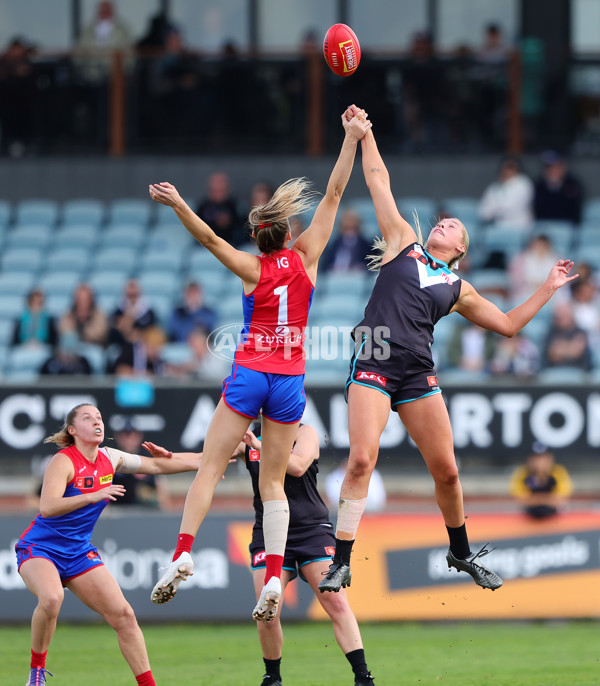 AFLW 2024 Practice Match - Port Adelaide v Melbourne - A-53115156