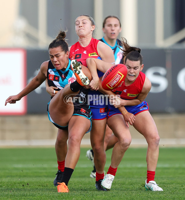 AFLW 2024 Practice Match - Port Adelaide v Melbourne - A-53116258