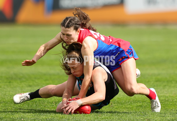 AFLW 2024 Practice Match - Port Adelaide v Melbourne - A-53116292